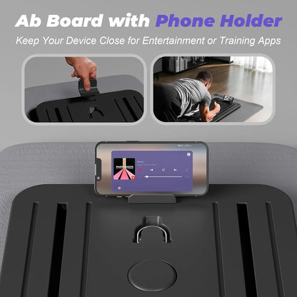 Multifunctional Abdominal Board Fitness Board Push up Board Automatic Rebound Abdominal Muscle Curling, Home Fitness Equipme